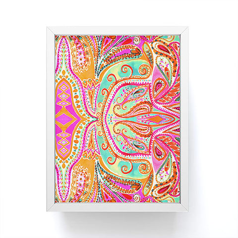 Amy Sia Paisley Pink Framed Mini Art Print