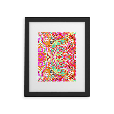 Amy Sia Paisley Pink Framed Art Print