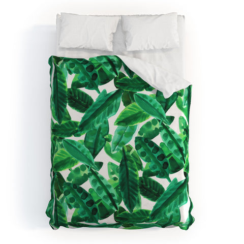 Amy Sia Palm Green Duvet Cover