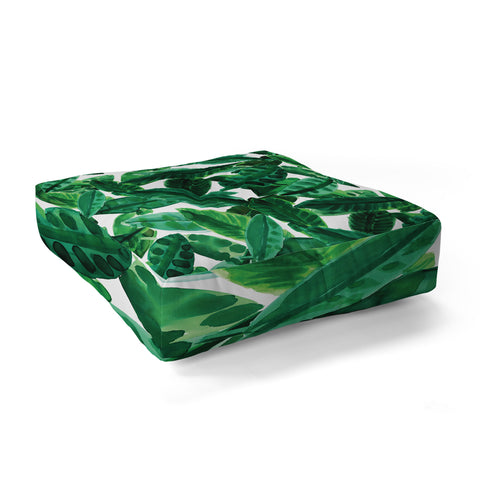 Amy Sia Palm Green Floor Pillow Square