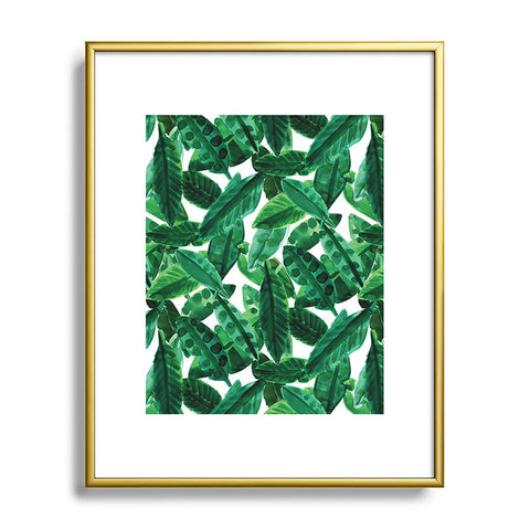 Amy Sia Palm Green Metal Framed Art Print