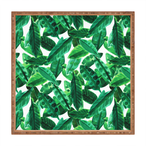 Amy Sia Palm Green Square Tray