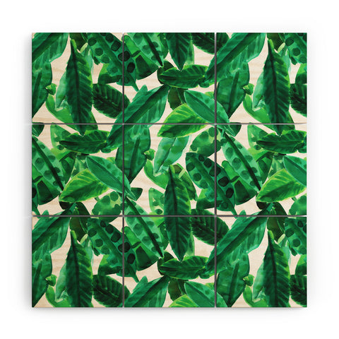 Amy Sia Palm Green Wood Wall Mural