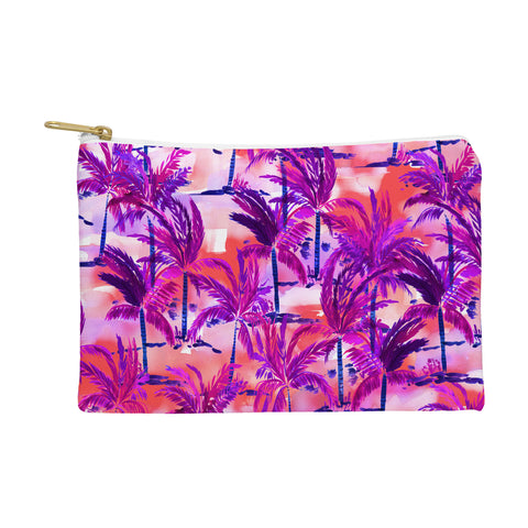 Amy Sia Palm Tree Purple Pouch