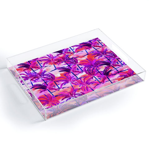 Amy Sia Palm Tree Purple Acrylic Tray