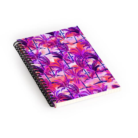 Amy Sia Palm Tree Purple Spiral Notebook