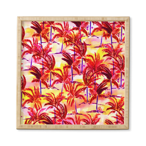 Amy Sia Palm Tree Sunset Framed Wall Art