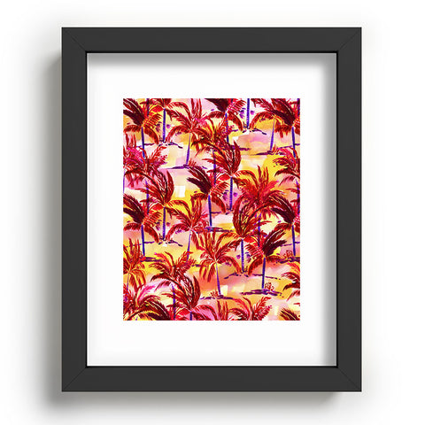 Amy Sia Palm Tree Sunset Recessed Framing Rectangle
