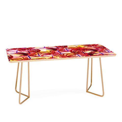 Amy Sia Palm Tree Sunset Coffee Table