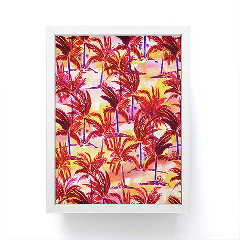 Amy Sia Palm Tree Sunset Framed Mini Art Print