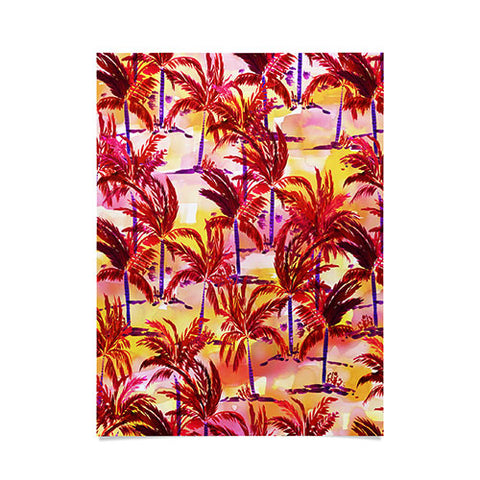 Amy Sia Palm Tree Sunset Poster