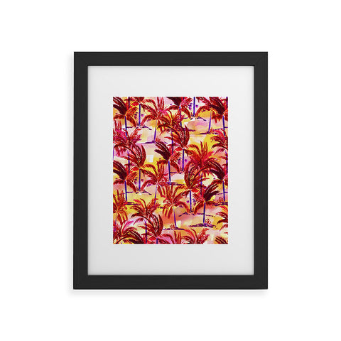 Amy Sia Palm Tree Sunset Framed Art Print