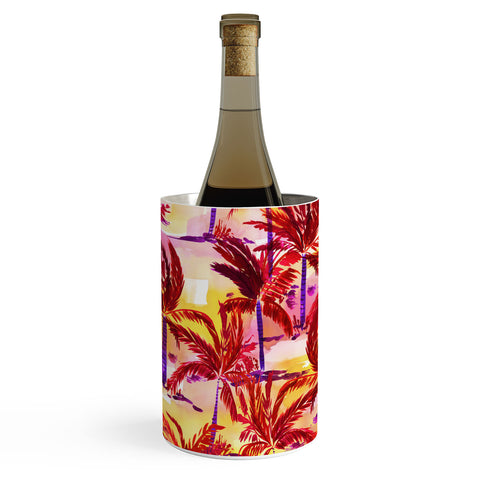 Amy Sia Palm Tree Sunset Wine Chiller