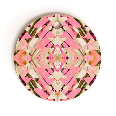 Amy Sia Paros Pink Cutting Board Round