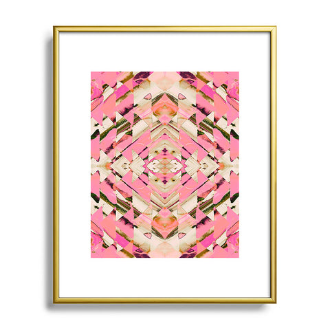 Amy Sia Paros Pink Metal Framed Art Print