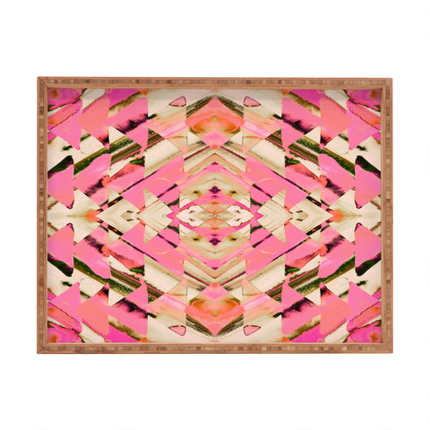 Amy Sia Paros Pink Rectangular Tray