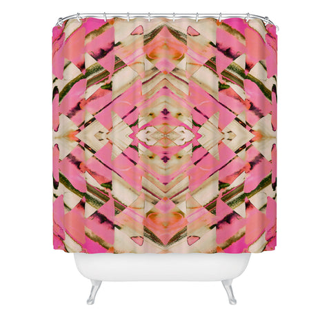 Amy Sia Paros Pink Shower Curtain