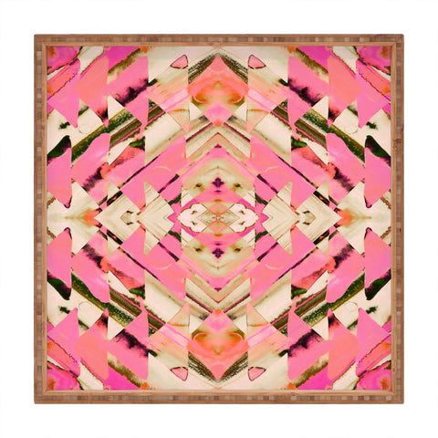 Amy Sia Paros Pink Square Tray