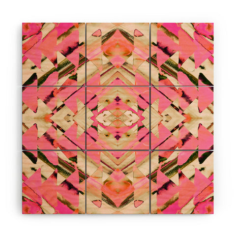 Amy Sia Paros Pink Wood Wall Mural