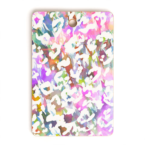 Amy Sia Pastel Leopard Cutting Board Rectangle