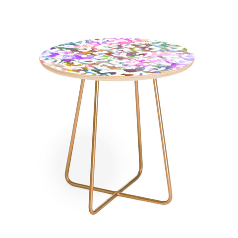 Amy Sia Pastel Leopard Round Side Table