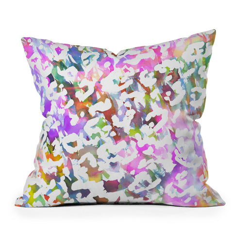 Amy Sia Pastel Leopard Throw Pillow