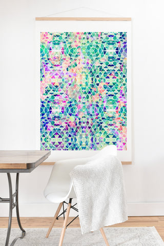 Amy Sia Pastel Triangle Art Print And Hanger