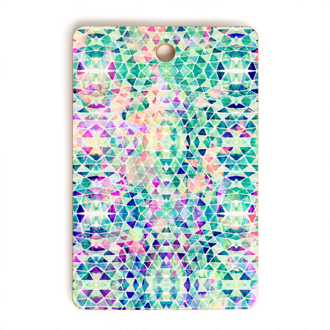 Amy Sia Pastel Triangle Cutting Board Rectangle