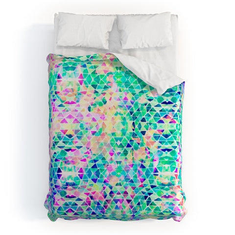 Amy Sia Pastel Triangle Duvet Cover