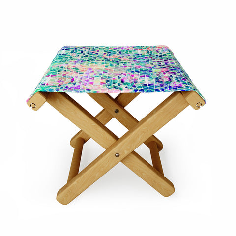 Amy Sia Pastel Triangle Folding Stool