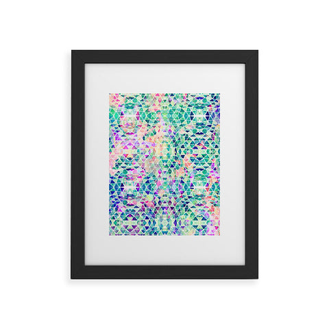 Amy Sia Pastel Triangle Framed Art Print
