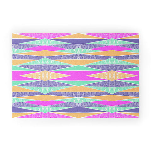 Amy Sia Pastel Tribal Welcome Mat