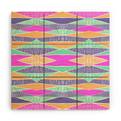 Amy Sia Pastel Tribal Wood Wall Mural