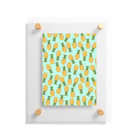 Amy Sia Pineapple Fruit Floating Acrylic Print