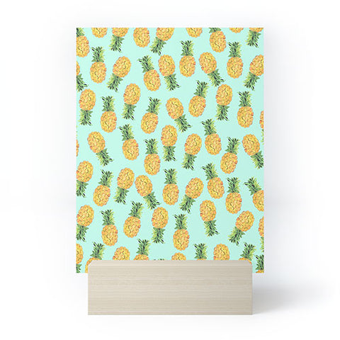 Amy Sia Pineapple Fruit Mini Art Print