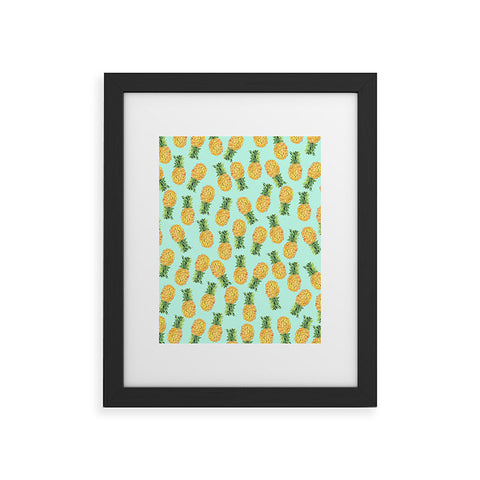 Amy Sia Pineapple Fruit Framed Art Print