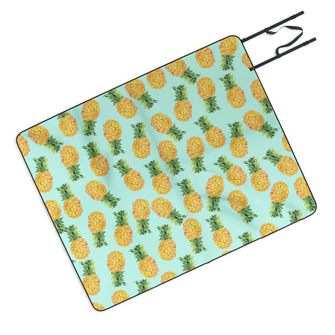 Amy Sia Pineapple Fruit Picnic Blanket