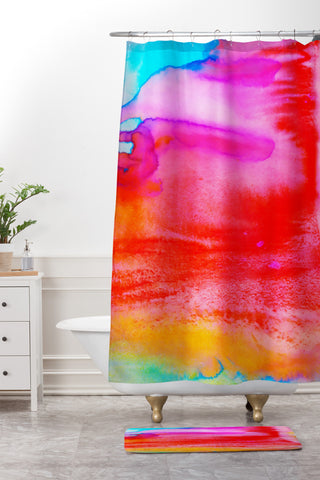 Amy Sia Rush 1 Shower Curtain And Mat