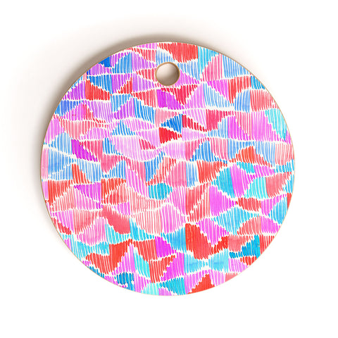 Amy Sia Scribbles Cutting Board Round