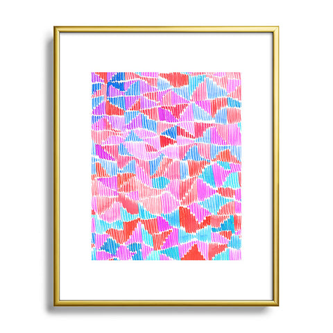 Amy Sia Scribbles Metal Framed Art Print