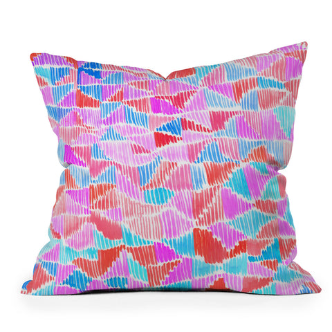 Amy Sia Scribbles Throw Pillow