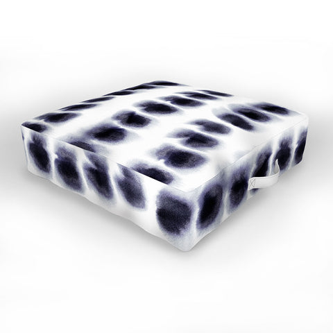 Amy Sia Smudge Black Outdoor Floor Cushion