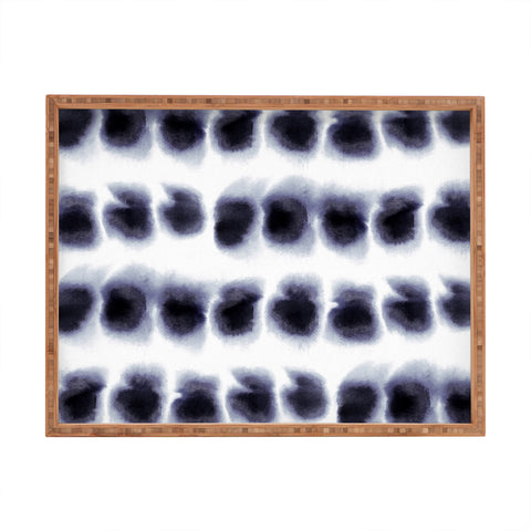 Amy Sia Smudge Black Rectangular Tray