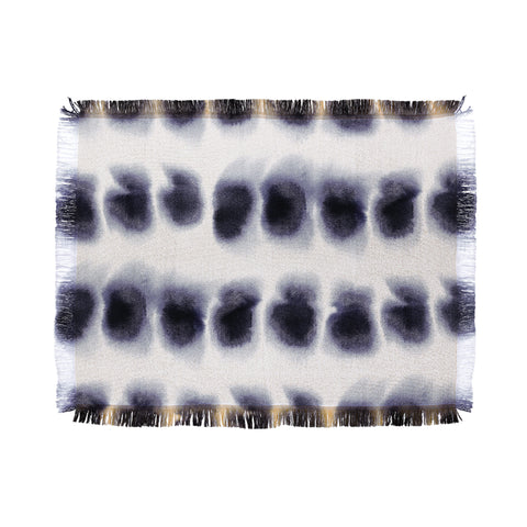 Amy Sia Smudge Black Throw Blanket