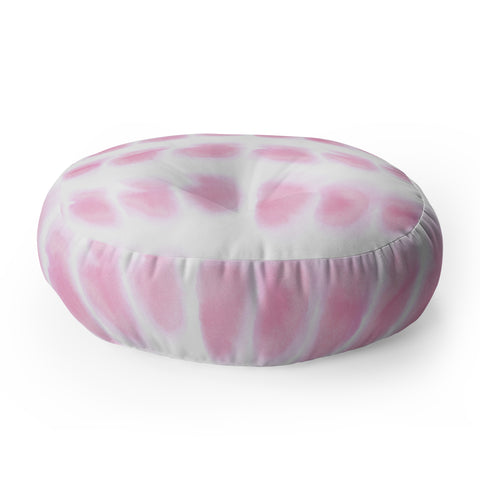 Amy Sia Smudge Pink Floor Pillow Round