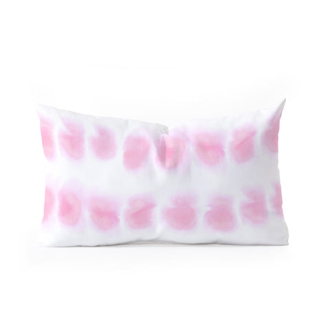 Amy Sia Smudge Pink Oblong Throw Pillow
