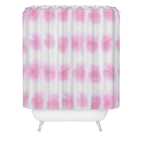 Amy Sia Smudge Pink Shower Curtain