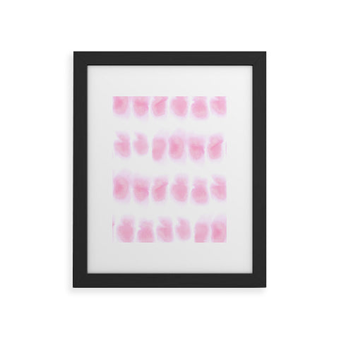 Amy Sia Smudge Pink Framed Art Print