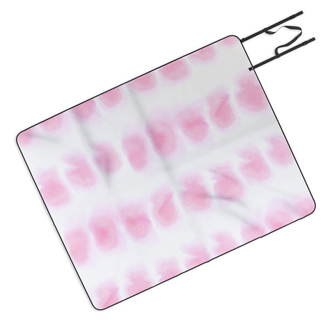 Amy Sia Smudge Pink Picnic Blanket