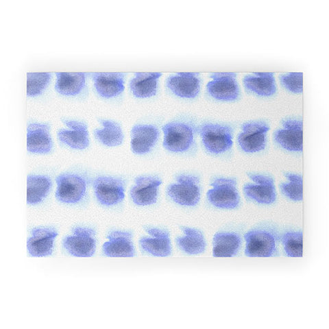 Amy Sia Smudge Purple Welcome Mat